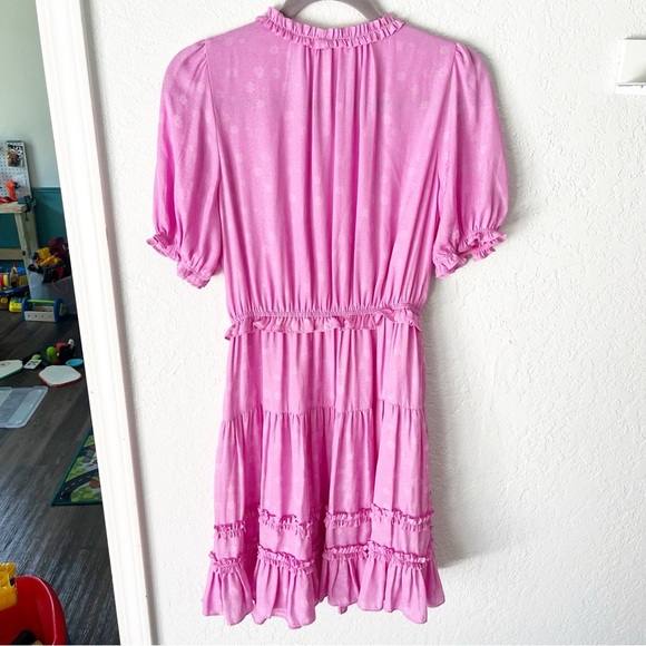 Anthropologie Dress Women's Small Current Air Pink Ruffle Dopamine Aesthetic - Picture 9 of 10